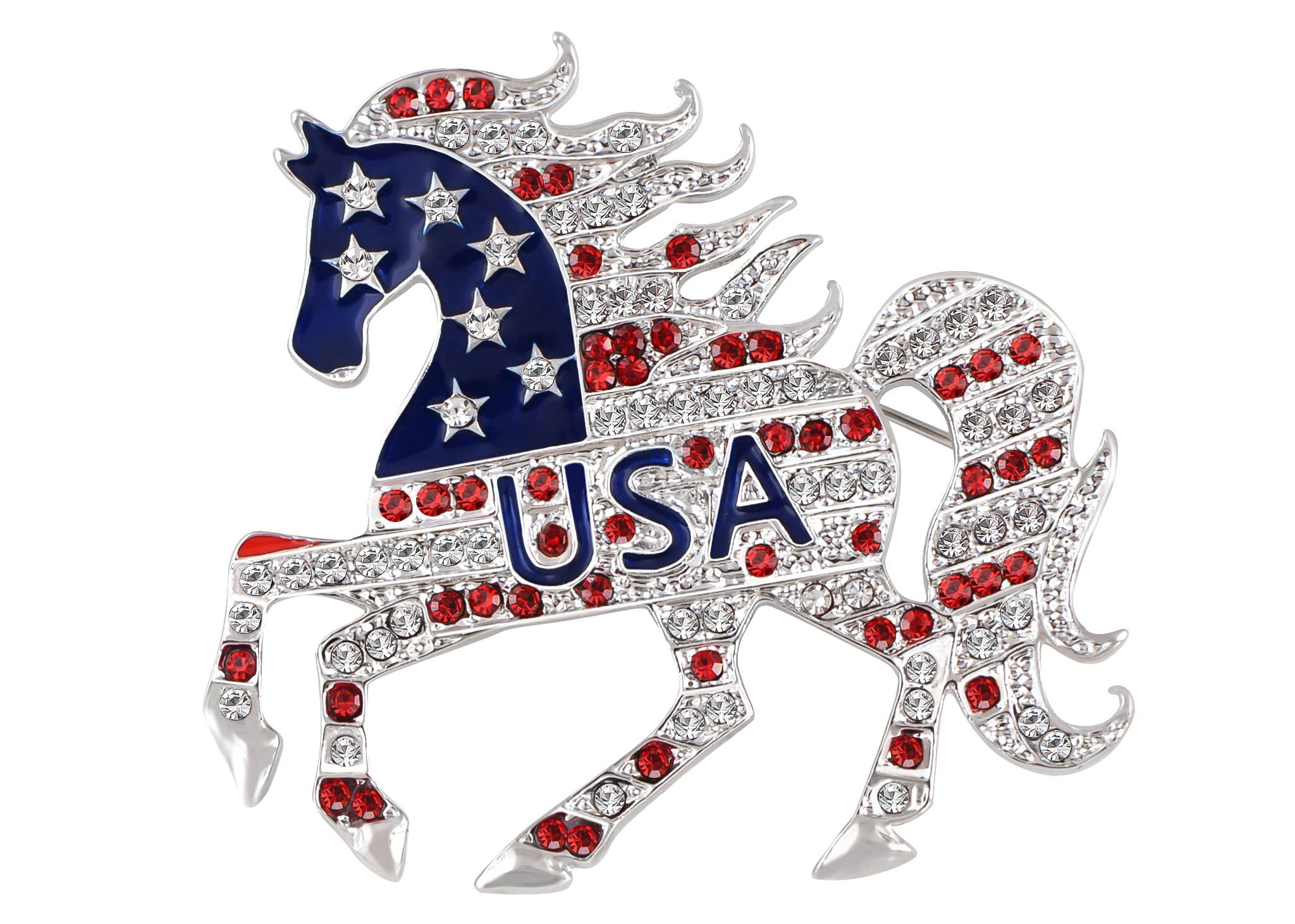 AK Brand – Großhandel Broschen – Brosche mit amerikanischer Flagge der USA, 4. Juli18