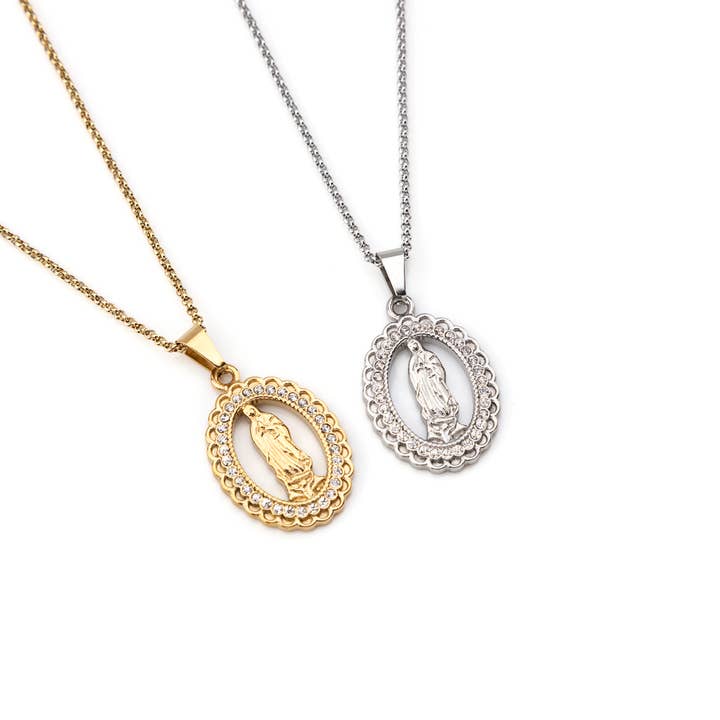 Shebiju - Wholesale Link & Chain Necklace - Virgin Mary Steel Necklace