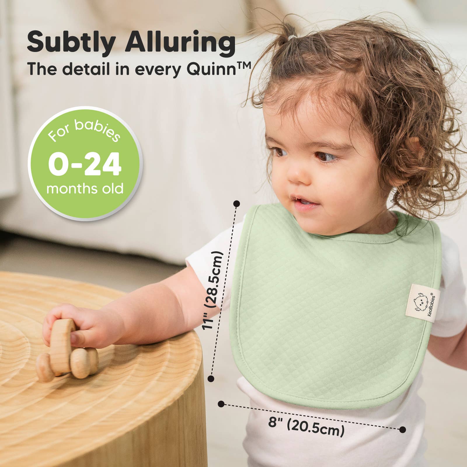 Muted Pastel 8-Pack Quin Baby Bibs for Drooling and Teething for wholesale on Faire3