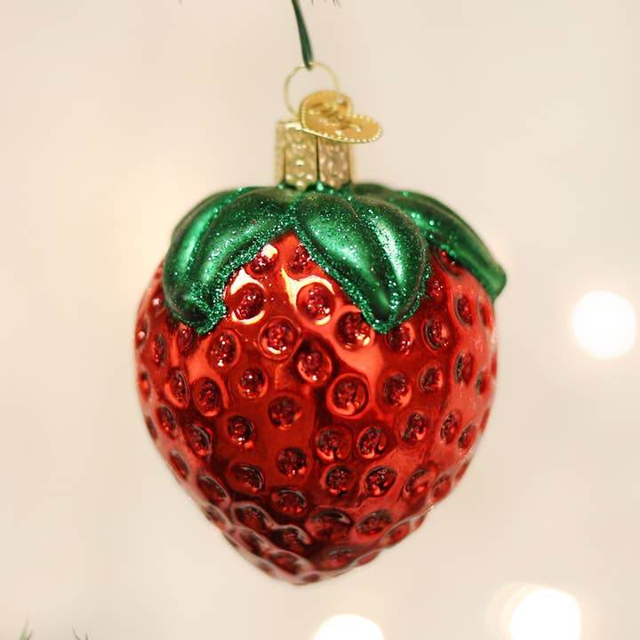 Summer Strawberry Ornament for wholesale by Old World Christmas