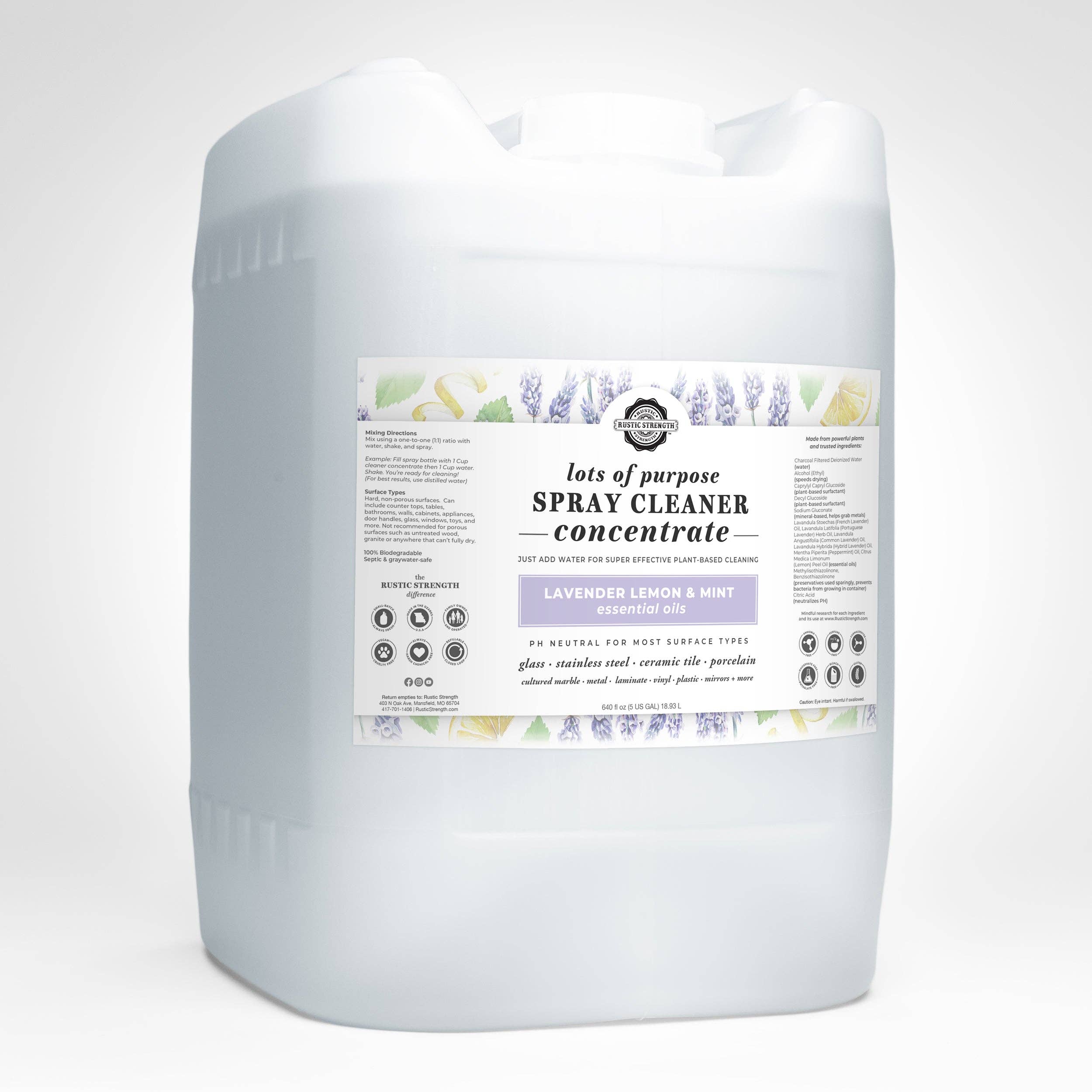 Rustic Strength - Wholesale Multi-Surface Cleaner - Lots of Purpose Spray Cleaner | Concentrate | Unscented & Popular Scents4