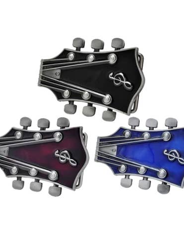 Musical Guitar Belt Buckle 1229 for wholesale by SimpleNGreat