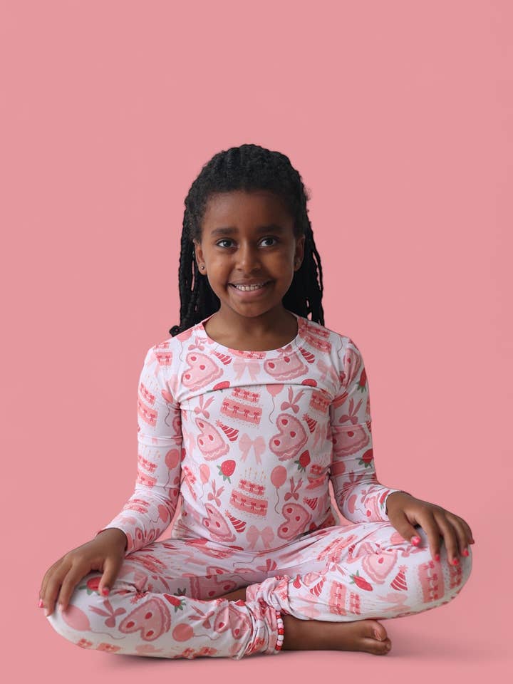 Dream Big Little Co. - Wholesale Sleepwear Set - Kids - BERRY SWEET BIRTHDAY DREAM SET24