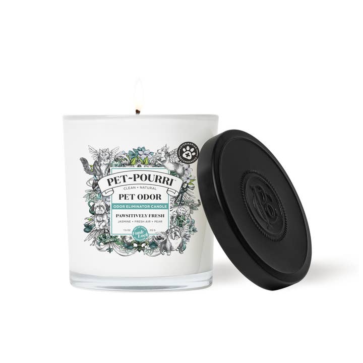 ~Pourri - Wholesale Jar/Filled Candle - Pet~Pourri Pawsitively Fresh 2-in-1 Pet Candle 7.5oz