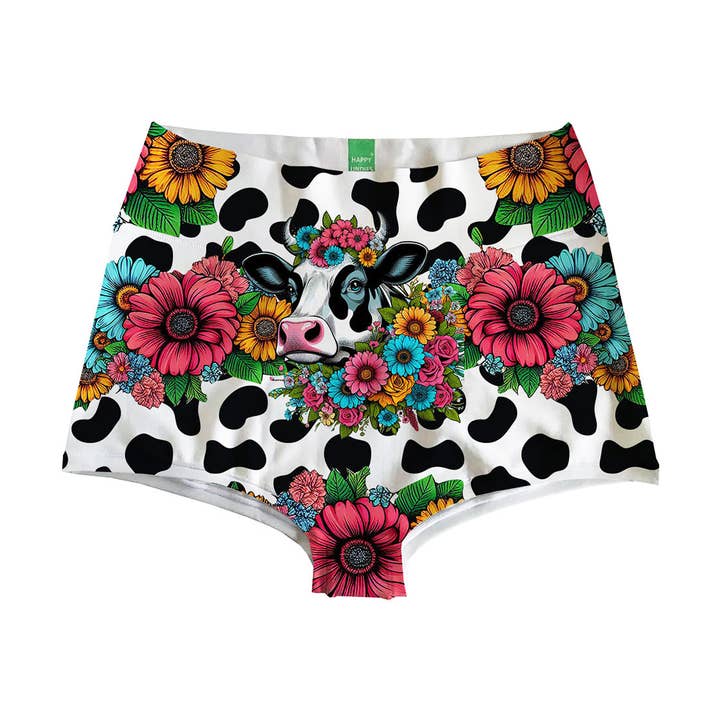 Cow Pop Art Highwaist for wholesale by HAPPY UNDIES