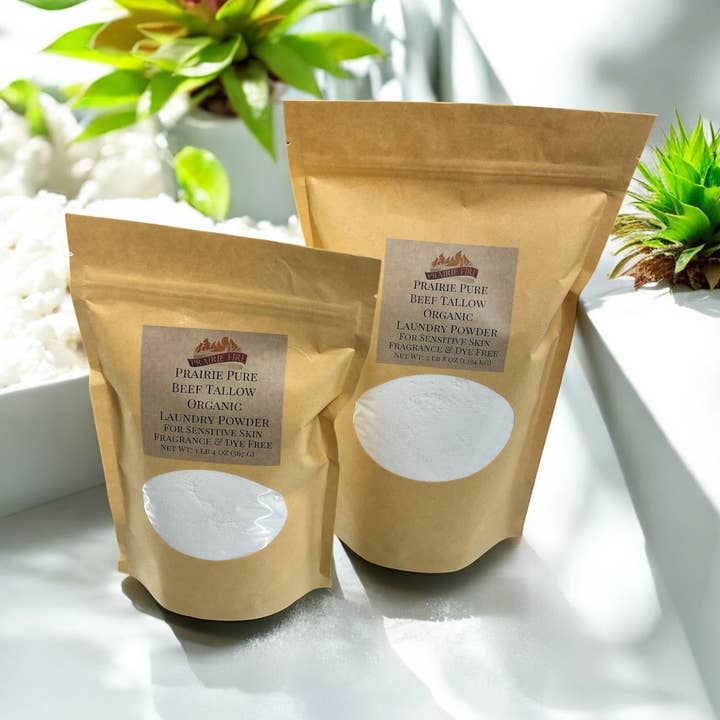 VIAI Beauty – wholesale Laundry detergent powder/pods – Beef Tallow Organic Laundry Detergent Soap Powder - Made in USA - Fragrance and Dye Free for Sensitive Skin4