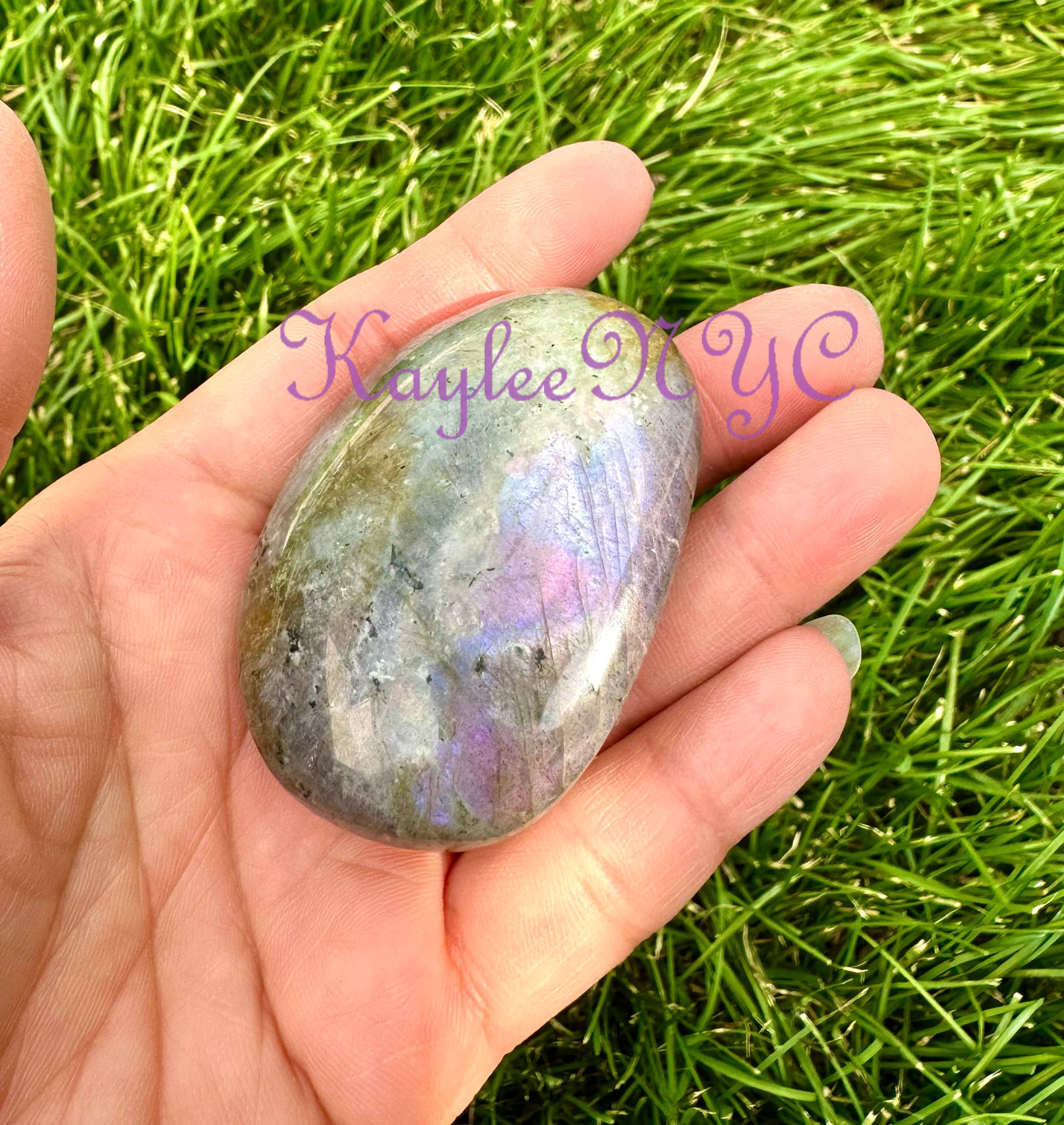 KayleeNYC – Großhandel Spiritueller Stein/Kristall – 2 lbs (0,91 kg) Natürlicher Sonnenuntergang Labradorit Palmstein Kristall5