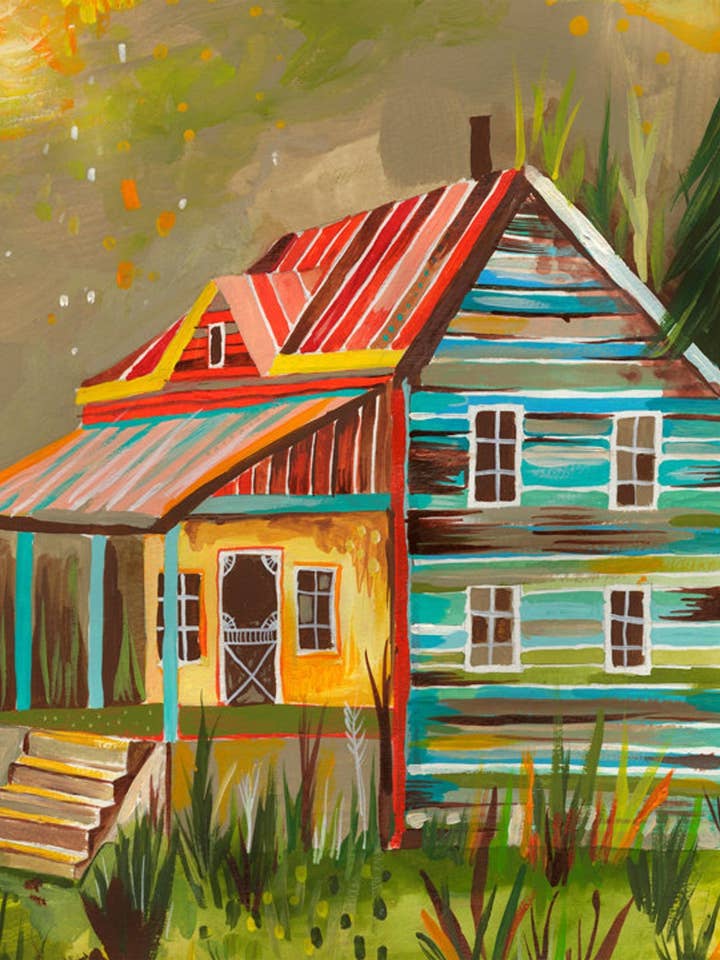 Someday Cottage Print for wholesale by Katie Daisy