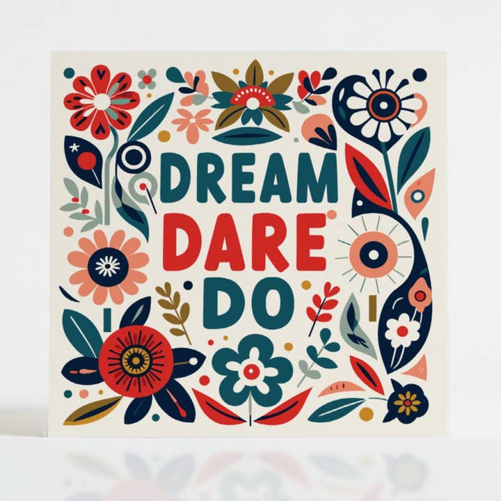 Brilliantly Brave - Wholesale Encouragement Card - Dream Dare Do