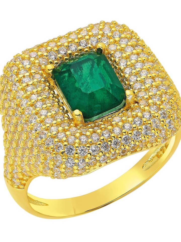 Bague Cocktail Paraiba Or Taille 6 pour la vente par ALEXIS DAOUD JEWELRY