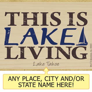 This Is Lake Living Kühlschrankmagnete aus Holz — Maße 2,5 „x 3,5" x 1/8 „dick. Kann mit Ihrem Ziel benannt werden. Sie müssen in Schritten von 6 bestellen für Name Drop! See-Thema. großhandel für den Großhandel von SJT Enterprises, Inc.