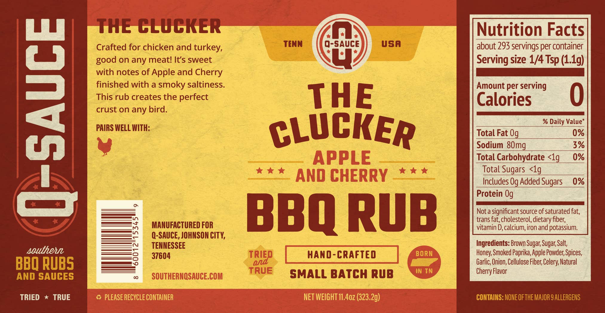 Q Sauce - Wholesale Rub - The Clucker Poultry Rub1