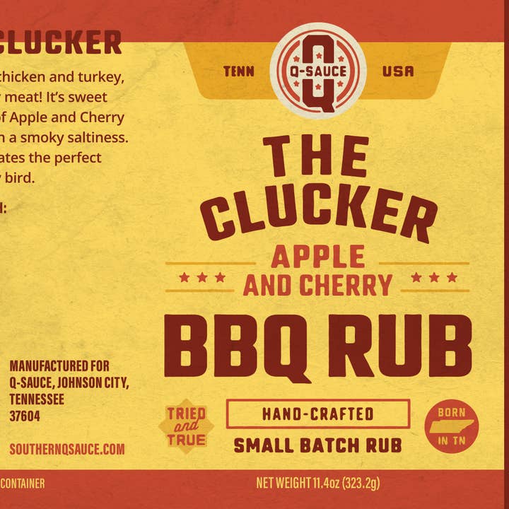 Q Sauce - Wholesale Rub - The Clucker Poultry Rub1