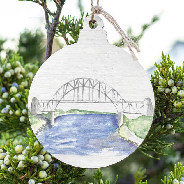 Ornamento de Lâmpada Ponte Aguarela por atacado de Rustic Marlin