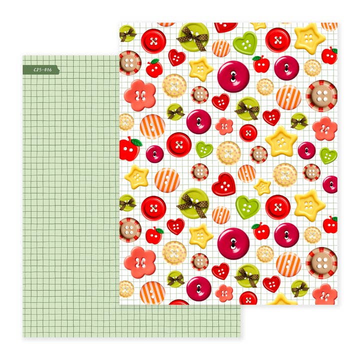 Sadie's Stickers - Wholesale Cardstock - Button Orchard | Scrapbook Paper
