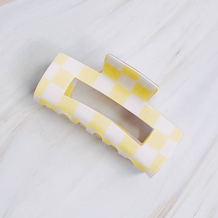 Ellison+Young - Wholesale Hair Clip - Women's - Checker Lovers Hair Claw