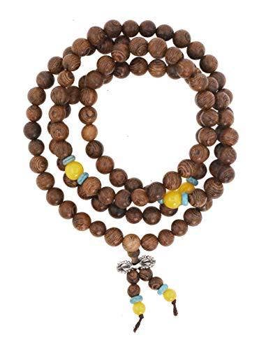 Mandala Crafts - Wholesale Prayer Beads Necklace - Mandala Crafts Natural Wood 108 Mala Prayer Beads Necklace, Bracelet from for Meditation, Yoga1