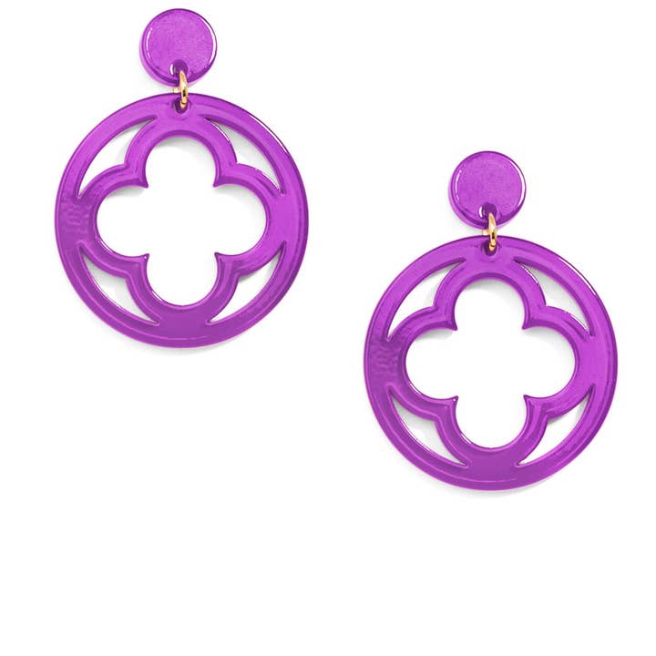 ZENZII Jewelry - Wholesale Dangle Earrings - Open Clover Drop Earring17