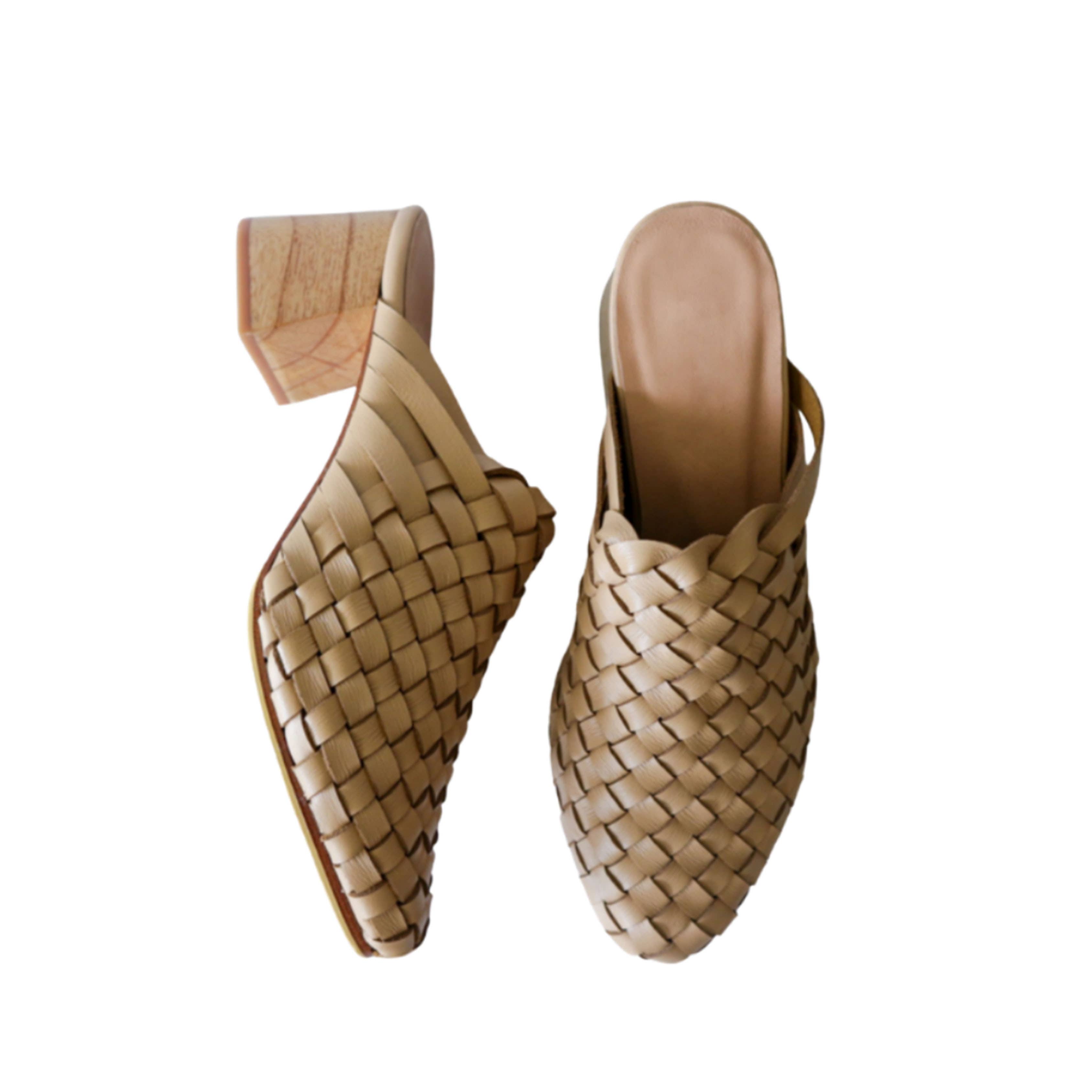 Village Thrive - Wholesale High Heels - Women's - Palma Leather Heeled Mule4