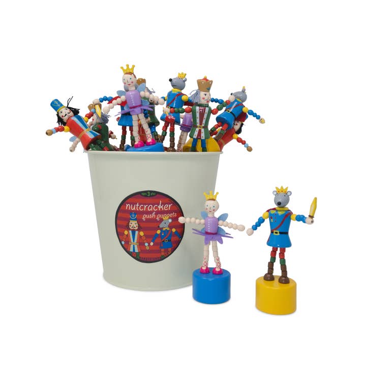 Jack Rabbit Creations - Wholesale Puppet - Kids & Baby - Nutcracker Christmas Push Puppets Refill - Set of 243