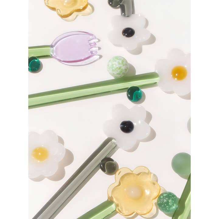 TUTU Home - Wholesale Table Spoon (Cutlery) - "Fleur" Pink Tulip Flower Shape Glass Spoon1