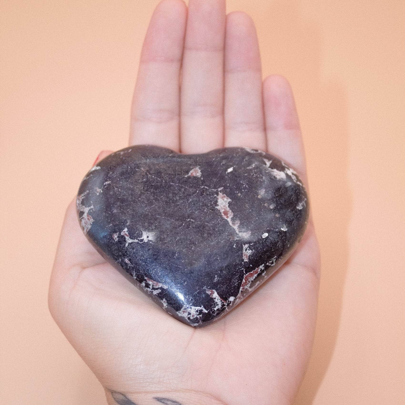 Tiny Rituals - Wholesale Spiritual Stone/Crystal - Rare Covellite Hearts - AAA Premium Quality12
