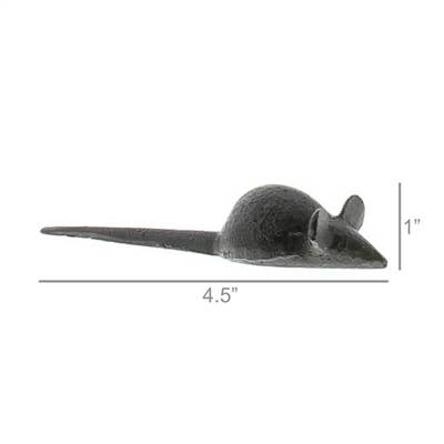 HomArt - Wholesale Decorative Figurine - Pablo Critter - Cast Iron Mouse - Brown
