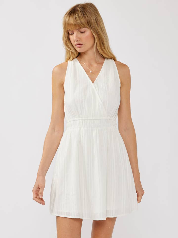 V-Neck Sleeveless Surplice Mini Dress for wholesale by Lovestitch