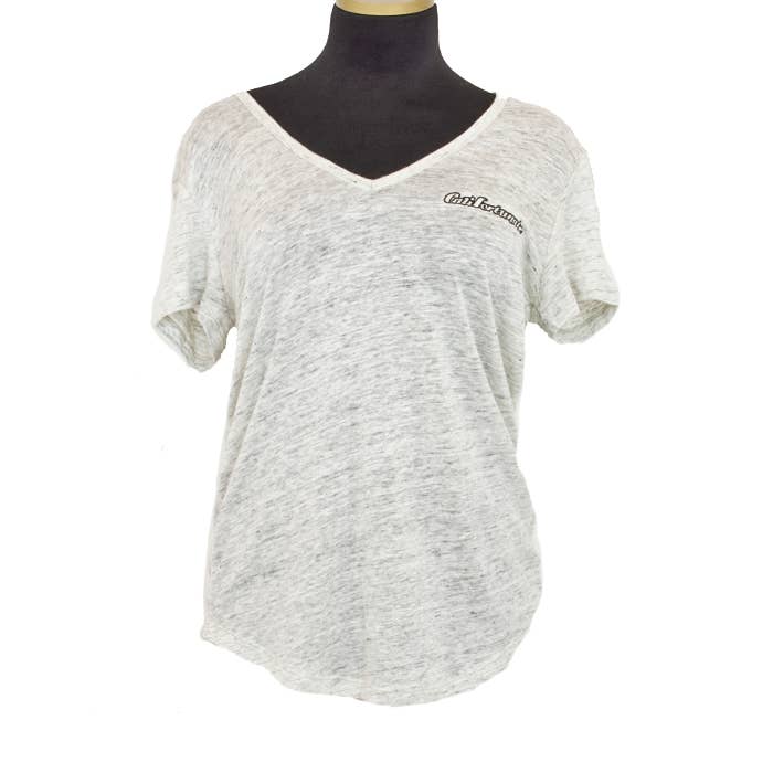 LINNIE V NECK HEATHER GRAY for wholesale by Maskdanna by Califortunate