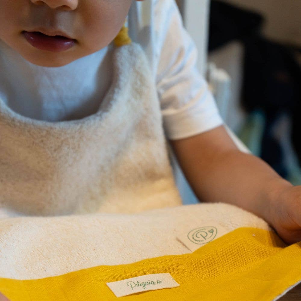 Pitigaïa - Venta al por mayor Babero - Bebé - Babero elástico de algodón orgánico 🌱👶 ideal para la cantina14