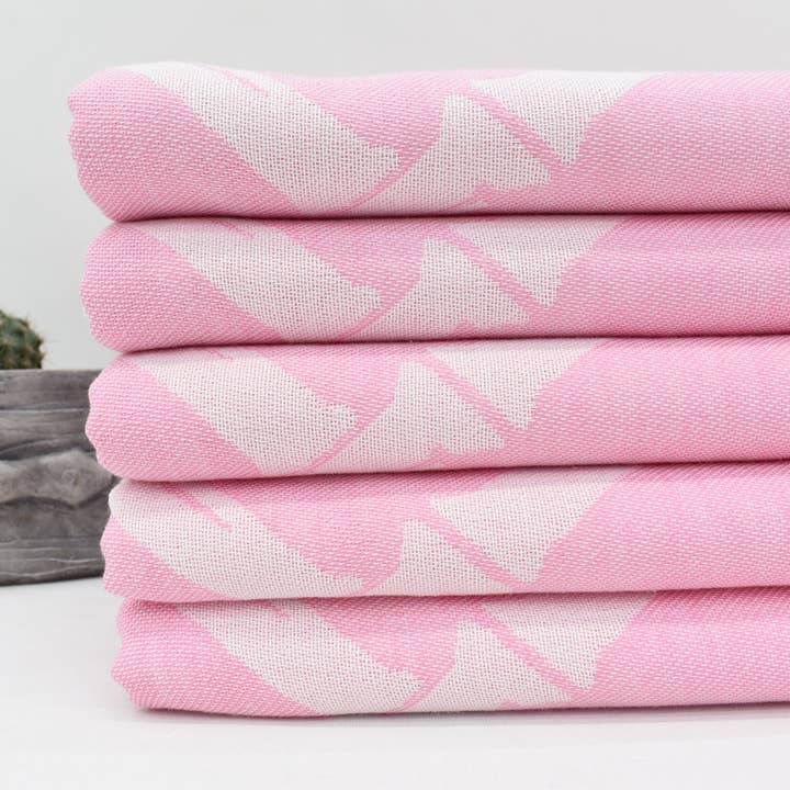 Organic Turkish Towels - Wholesale Beach Towel - Pink Towel, Ultra-Soft Turkish Towel, 40x70 Beach Towel4