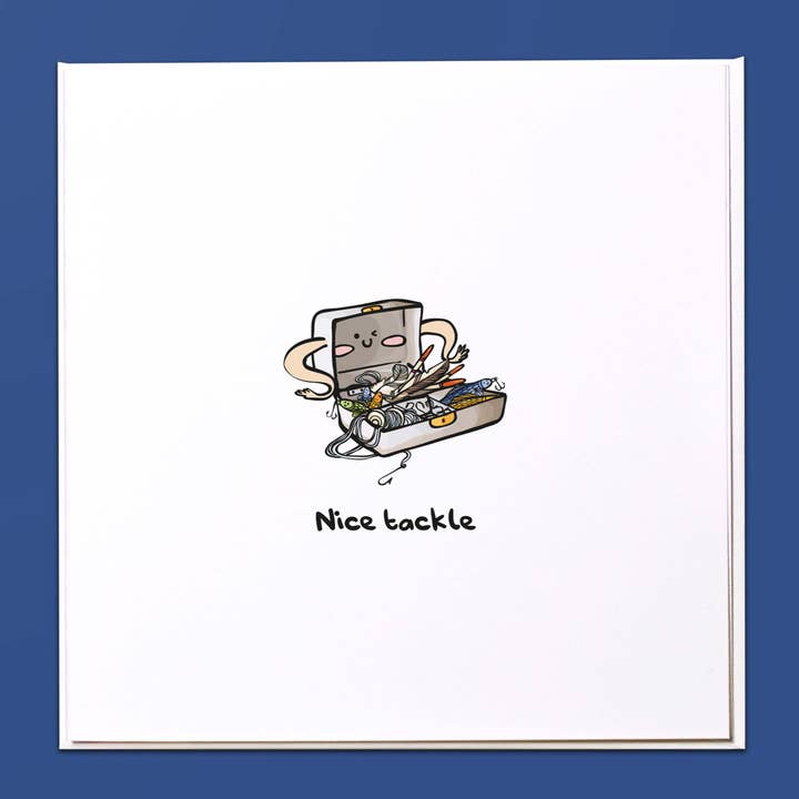 Nice tackle Greeting Card for wholesale by The Crafty Giraffe