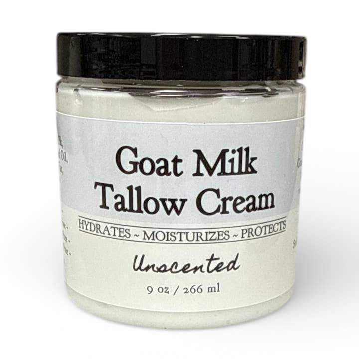 Crème de suif au lait de chèvre - Non parfumée pour la vente par Whitetail Lane Farm Goat Milk Soap