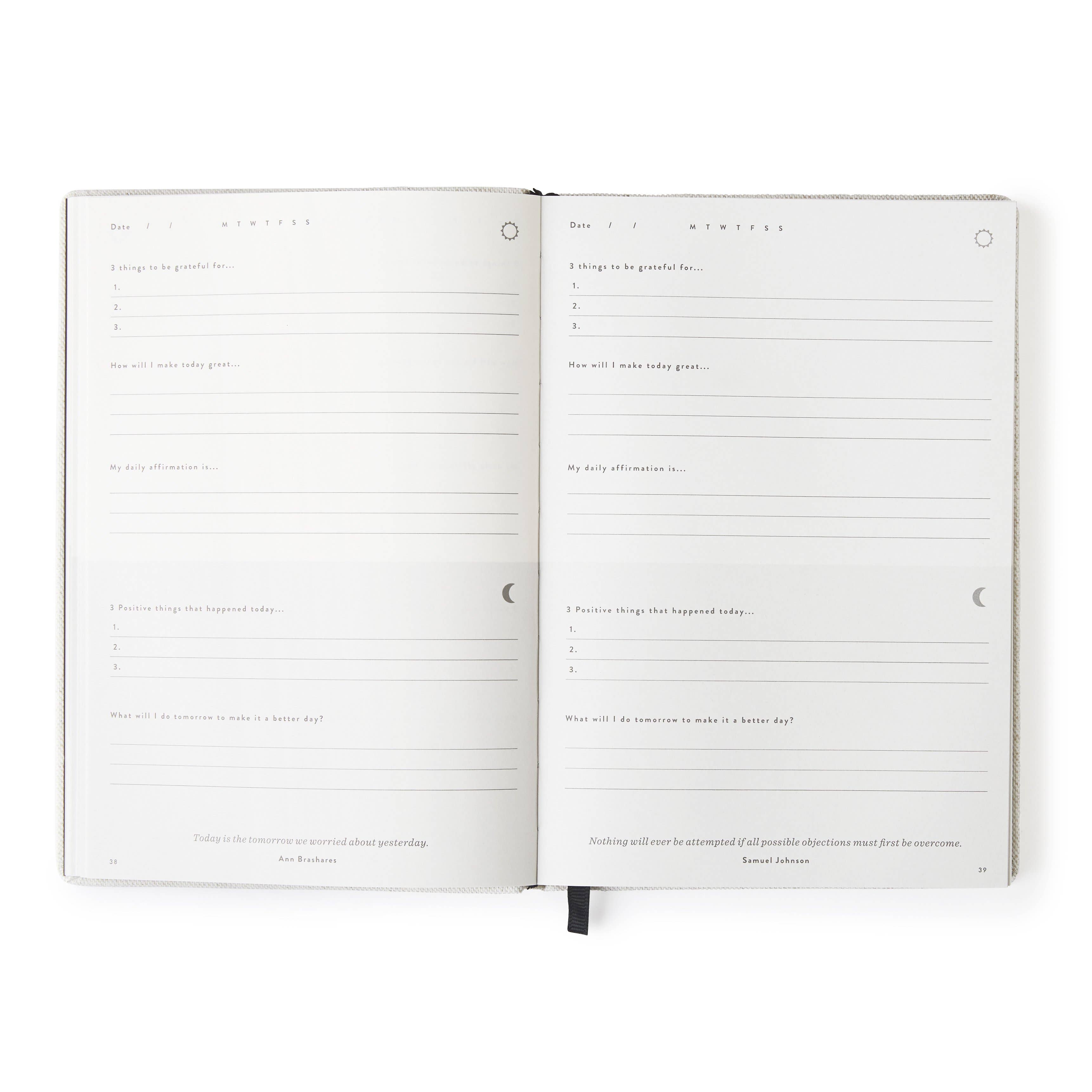 Mål Paper - Vente Journal intime - Journal Jour de Gratitude en Coton - Coffret Bien-être et Soins de Soi8