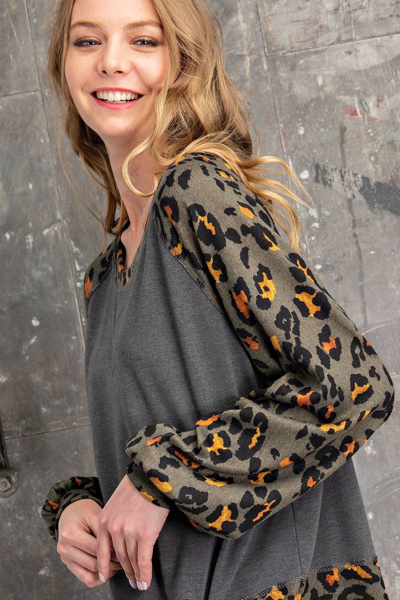 FSL Apparel – wholesale Blus - Dam – ST6610 - Raglantopp i fransk frotté8