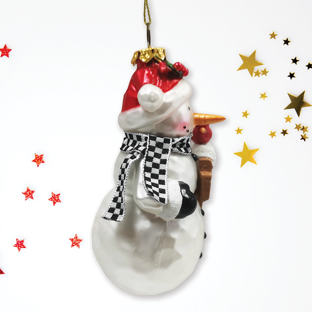 OrnamentallyYou - Wholesale Ornament - Frosty Neighborhood Snowman Glass Christmas Ornament3