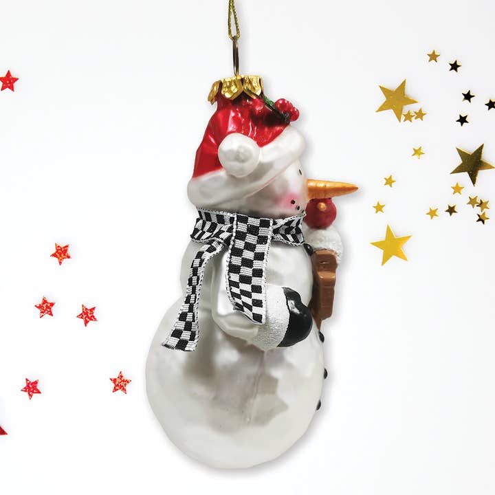 OrnamentallyYou - Wholesale Ornament - Frosty Neighborhood Snowman Glass Christmas Ornament3