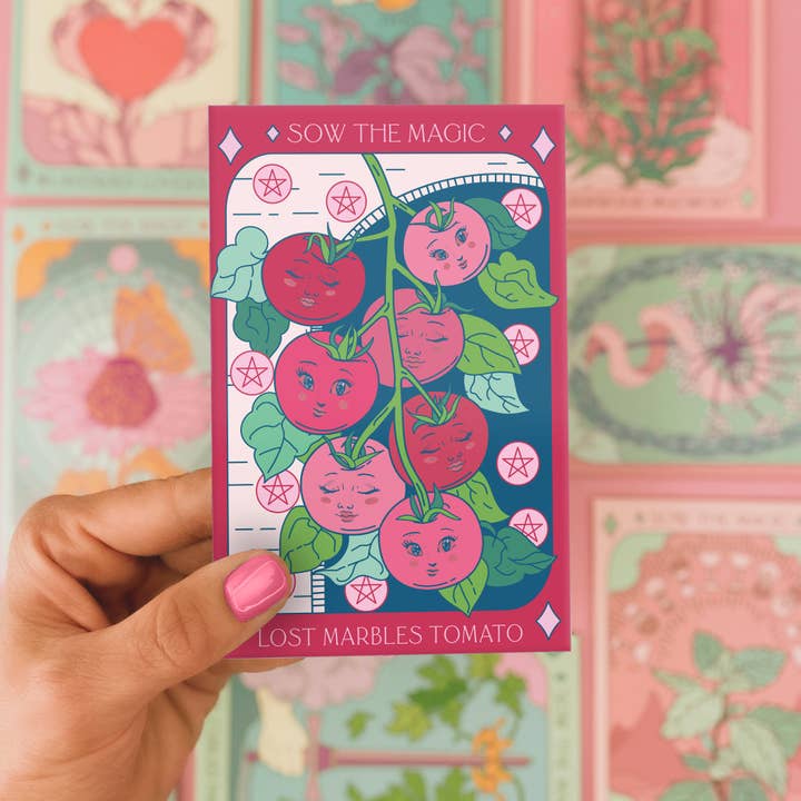Sow the Magic - Wholesale Plant Seeds - Lost Marbles Tomato Tarot Garden + Gift Seed Pacaket