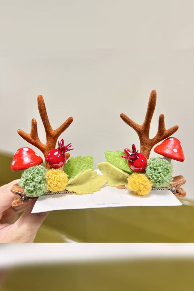 UNISHE - Wholesale Hair Clip - Women's - Christmas Reindeer Hair Clip ZK22343
