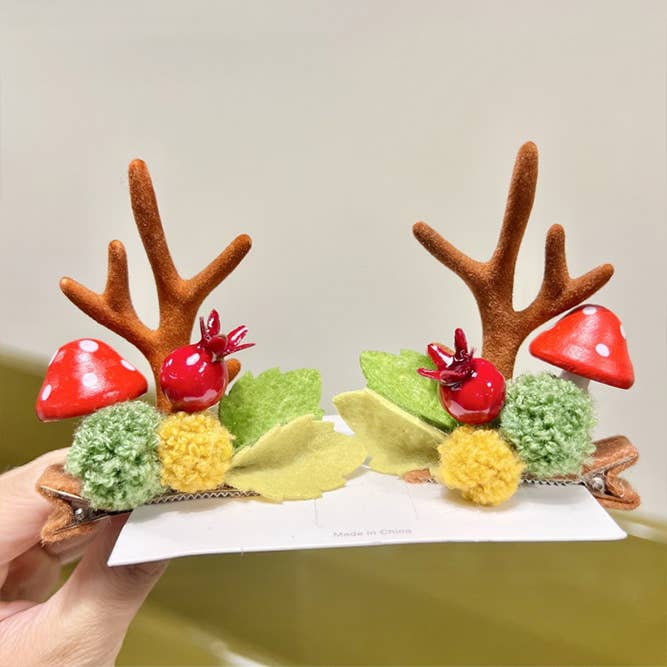 UNISHE - Wholesale Hair Clip - Women's - Christmas Reindeer Hair Clip ZK22343