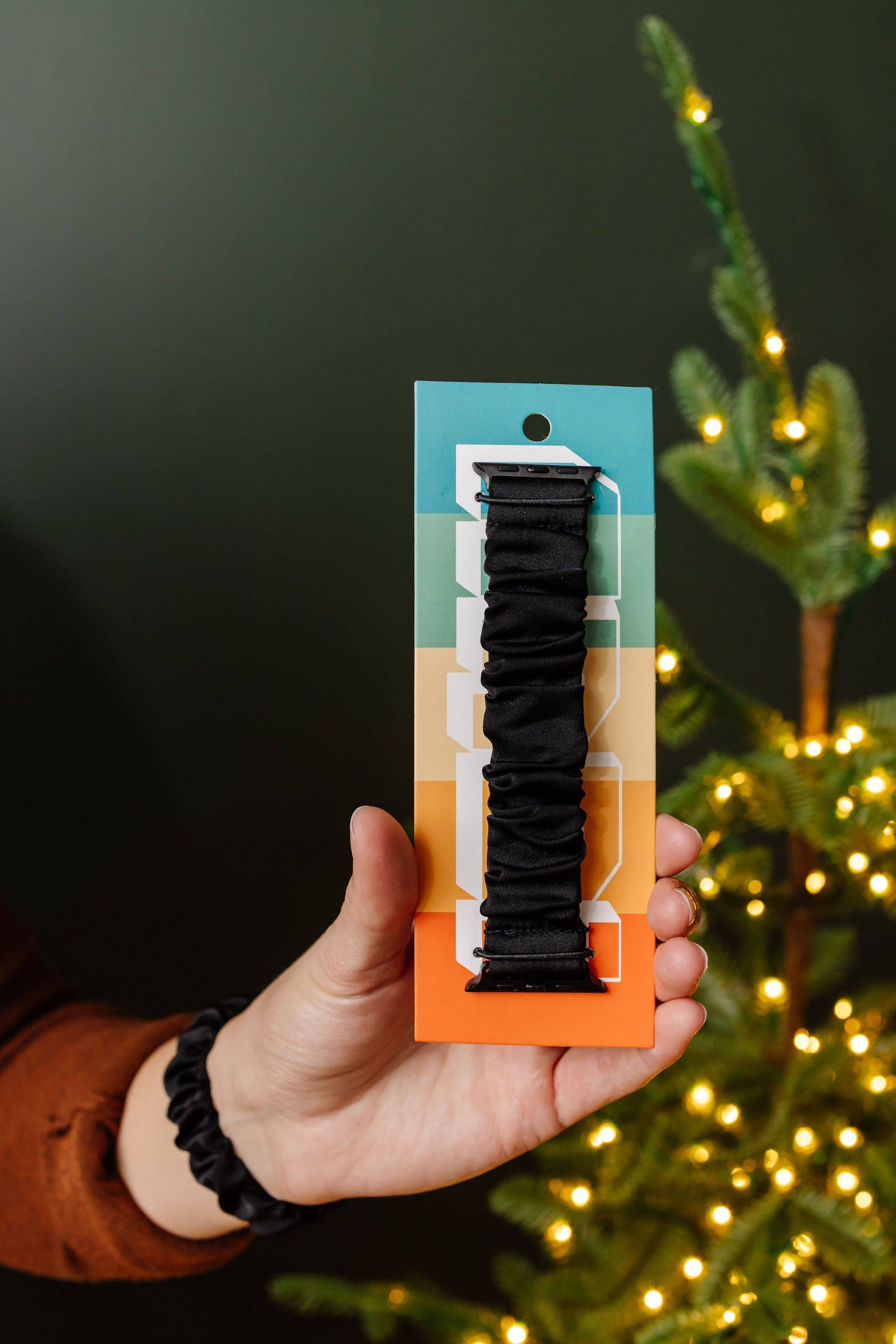 Shop Andi - Vente Bracelet de montre – femme - Bracelet chouchou Onyx Luxe compatible avec Apple Watch4