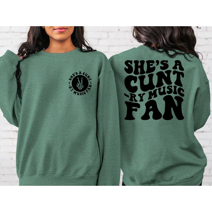 Polaire She's A Cunt-ry Music Fan pour la vente par MidWest Tees