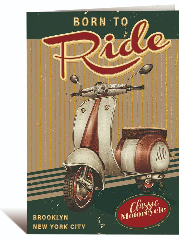 Biglietto Auguri Origami 3D Scooter per la vendita all'ingrosso da parte di ORIGAMI EDITORE SRL