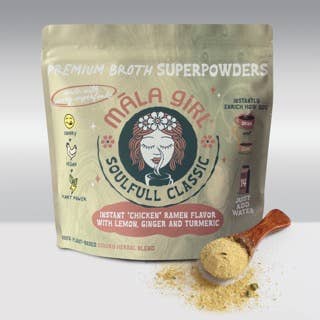 Poudre de Bouillon Instantané Superaliment avec Citron, Gingembre et Curcuma pour la vente par māla girl