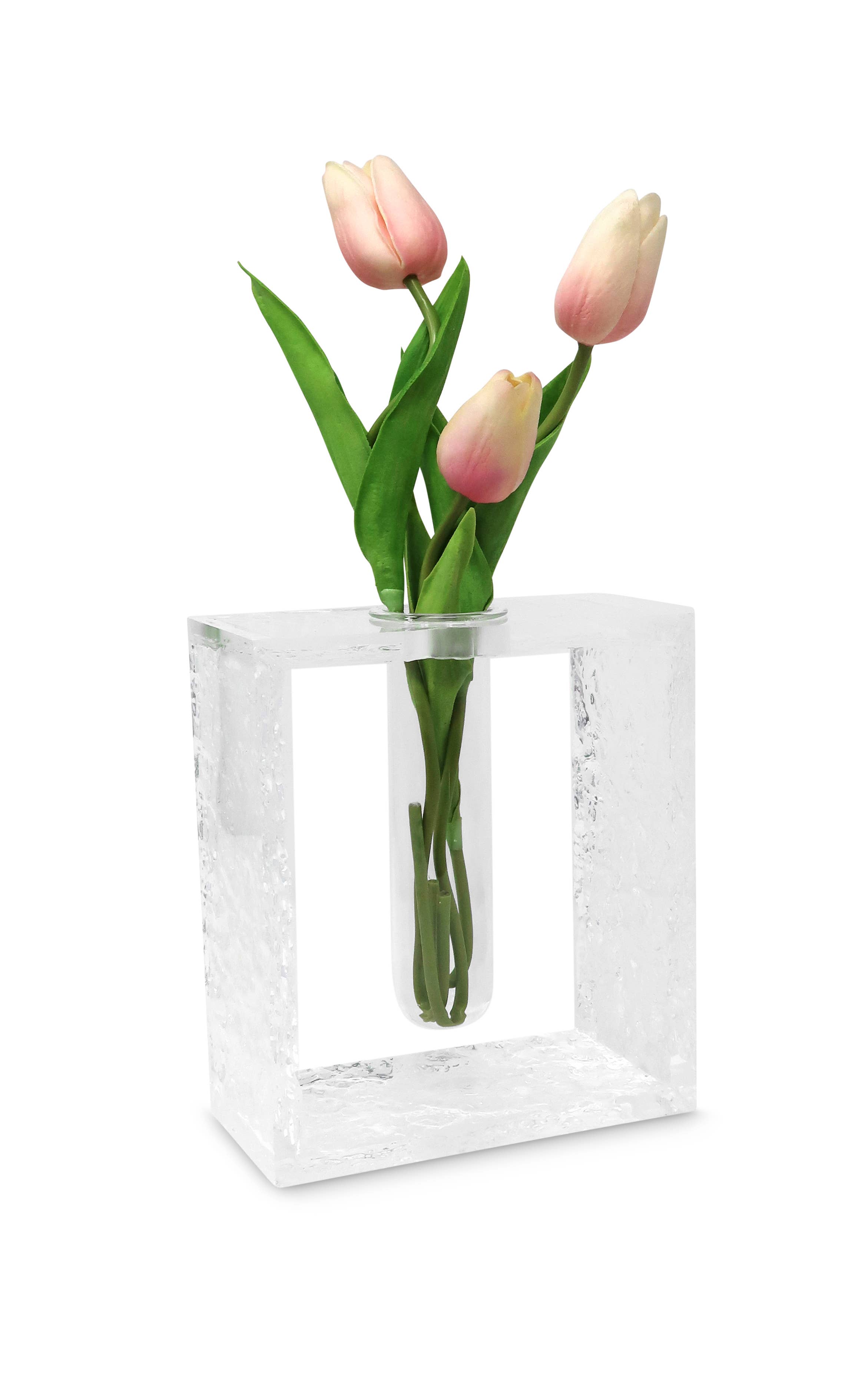 VIVIENCE - Wholesale Vase - Acrylic Vase with Tube Inlay1