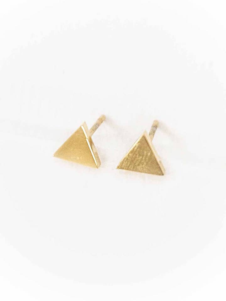 Triangle Stud Earrings | Gold for wholesale by Lovoda