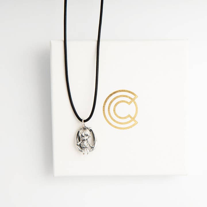 LICENSED TO CHARM - Wholesale Pendant/Charm Necklace - Hatsune Miku Charm Black Necklet2