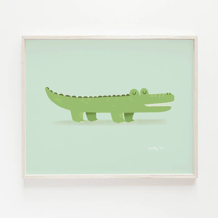 Impression d'art en alligator pour la vente par Happy Little Paper Co