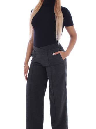 Pull-On Wide Leg Pant for wholesale by Hue Canada