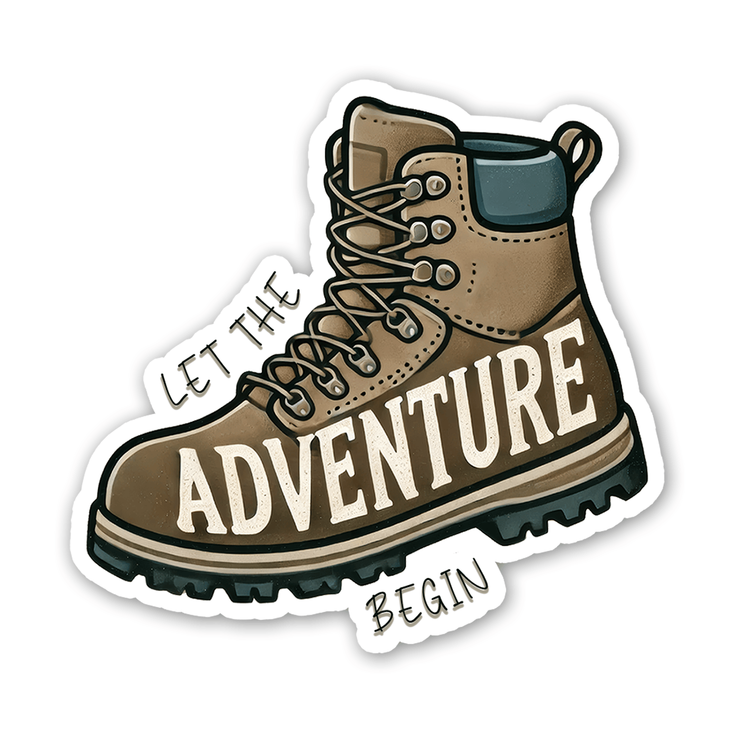 Sticker Atlas – Engroshandel Klistermærke – Lad Eventyret Begynde Klistermærke0